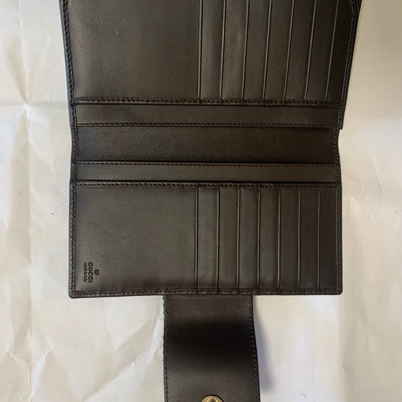Authentic Gucci Monogram Continental Ebony Wallet - Picture 4 of 10